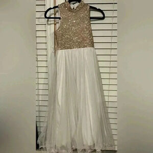 Speechless Kids Girls Long Tulle Sequin Dress size 8